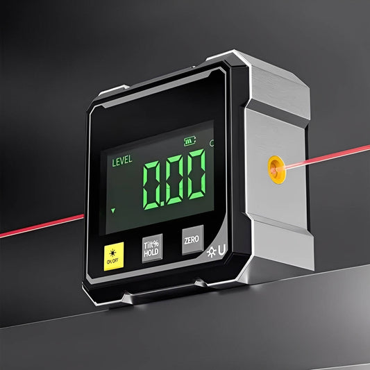 Angle Measurement Tool with LED Display and Magnetic Mount, 0.2 Degree Accuracy