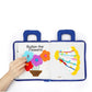 Soft Cloth Activity Book with Crinkle Tabs and 3D Shapes for Babies 0-6 Years