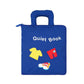 Soft Cloth Activity Book with Crinkle Tabs and 3D Shapes for Babies 0-6 Years
