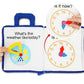 Soft Cloth Activity Book with Crinkle Tabs and 3D Shapes for Babies 0-6 Years