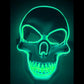 LED Skeleton Face Mask with Four Lighting Modes and Ten Color Options