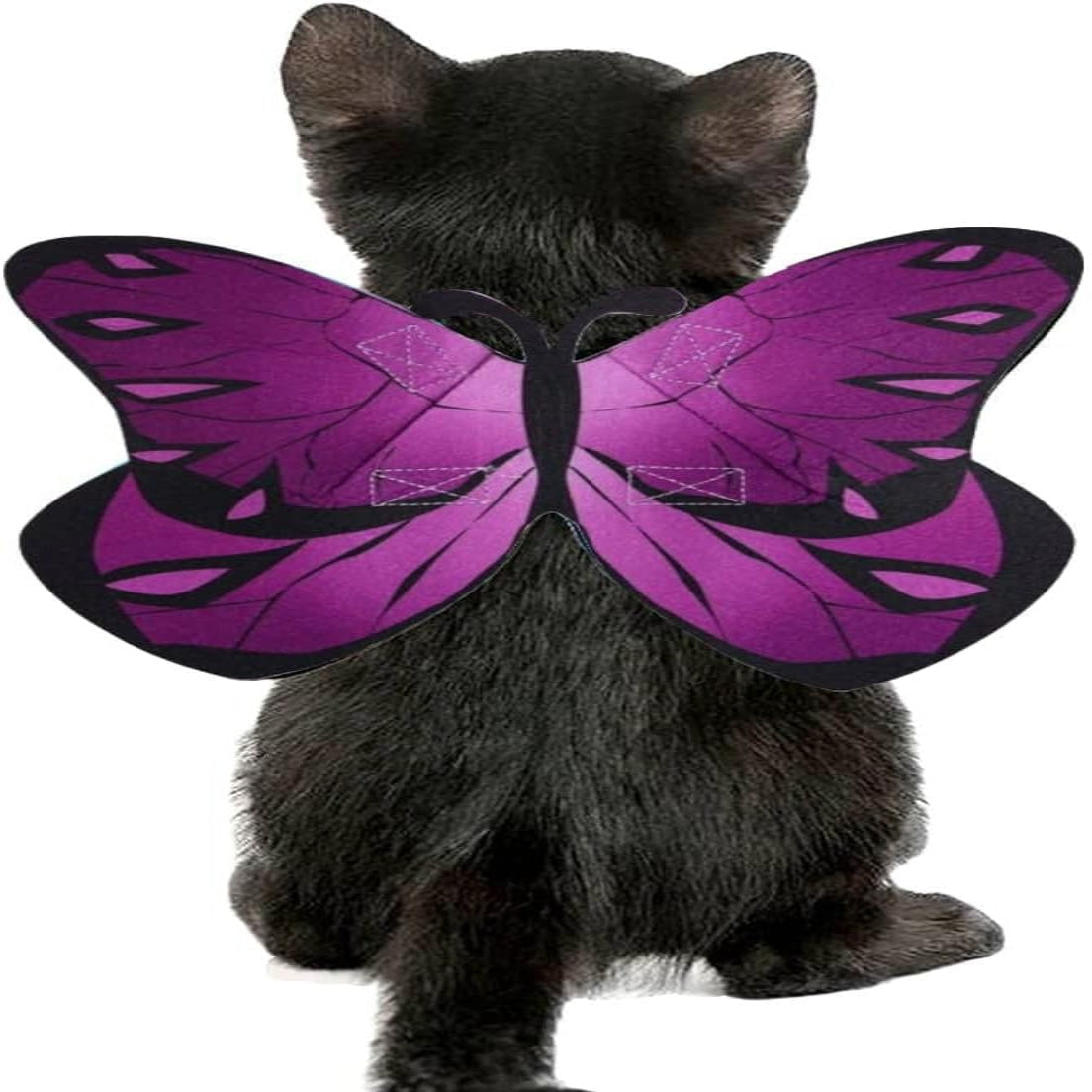 Bat Wings Costume Accessory with Adjustable Dual Straps for Cats and Small Dogs