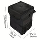 Leak Proof Car Trash Can with Lid and Storage Pockets, Large Capacity Automotive Garbage Bag & Multipurpose Organizer