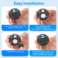 Smart Cabinet Lock Fingerprint No Drill, Keyless Hidden Lock with Remote Unlock USB Backup 10m Range