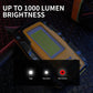 1000 Lumen Magnetic LED Work Light, 4800mAh Rechargeable Battery with 180 Degree Rotating Hook for Car Repair and Emergencies
