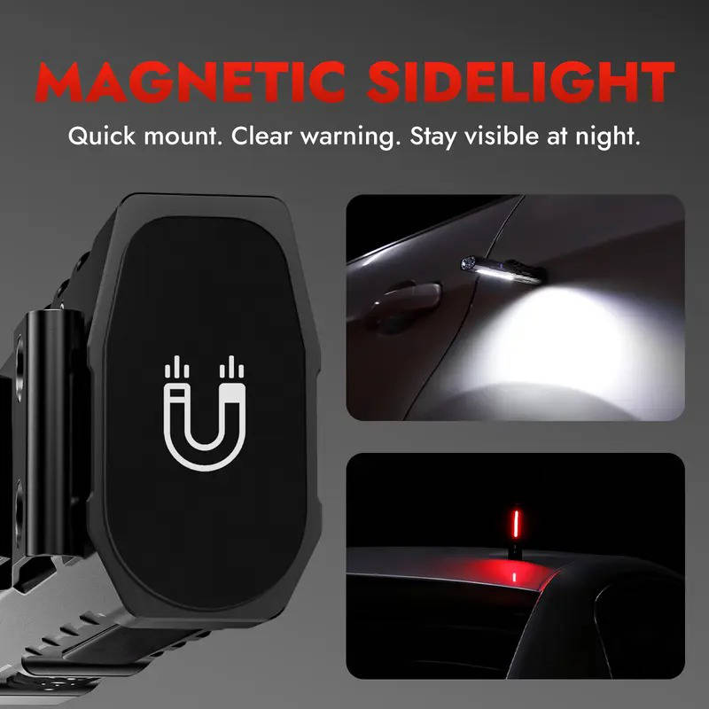 1500 Lumens LED Flashlight, USB C Rechargeable Multi Light with UV, Red Laser, Magnetic Tail, and Side Flood Light