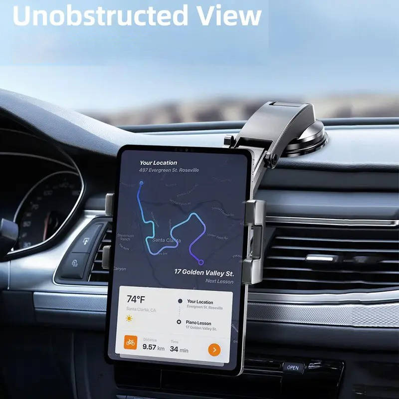 Car Dashboard Tablet Mount Holder, 360 Rotatable, Suction Cup