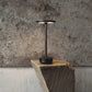 Cordless LED Table Lamp, 3 Colour Touch Dimmable & Rechargeable, Metallic