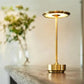 Cordless LED Table Lamp, 3 Colour Touch Dimmable & Rechargeable, Metallic