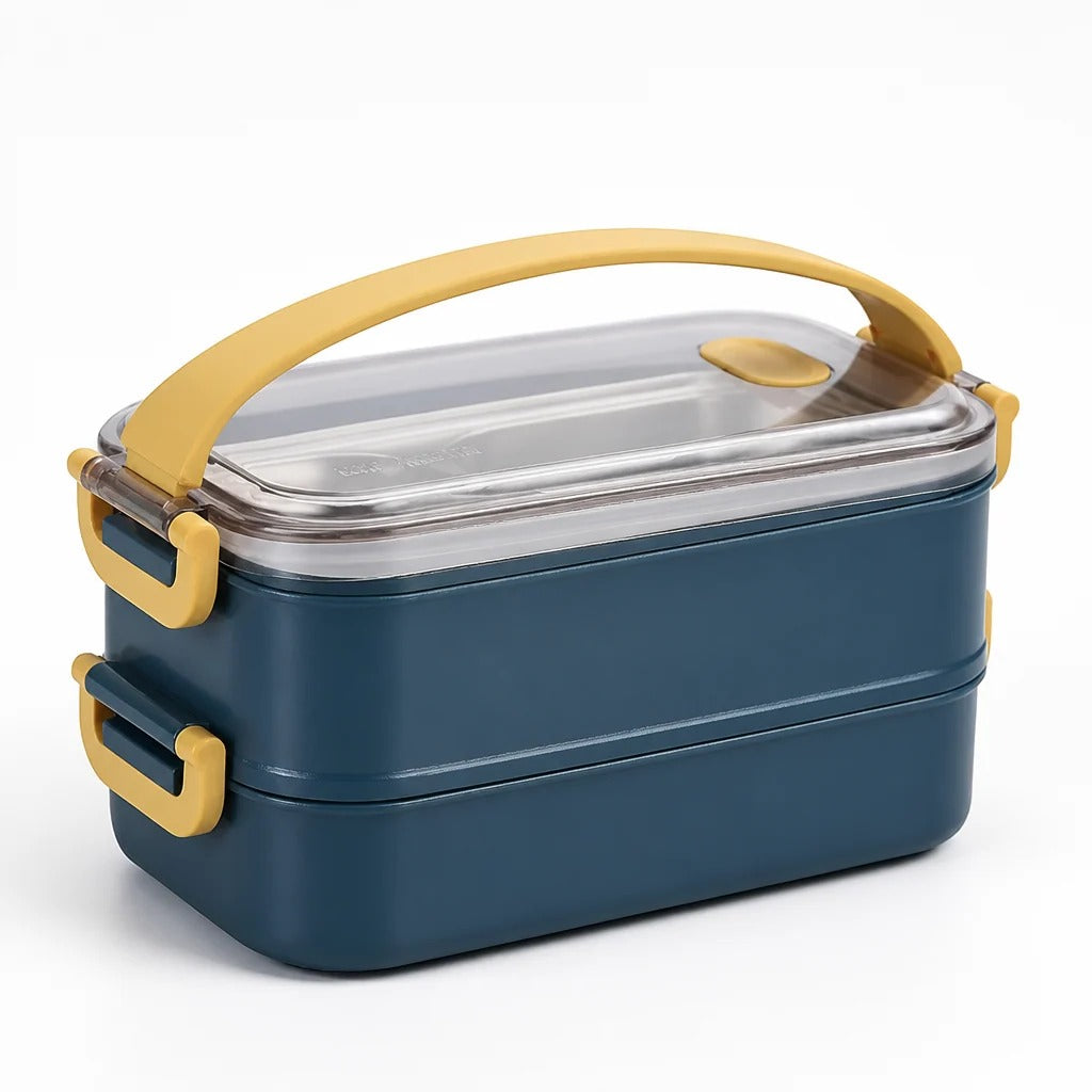Insulated Stainless Steel Lunchbox, Leak Proof Food Container, Dishwasher Safe Lunch Box for Work, School, Travel and Everyday Meal Prep