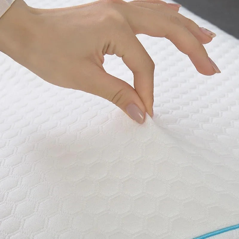 Couple Pillow with Memory Foam Arm Tunnel and Breathable Knit Cover, Machine Washable