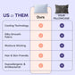 2 Pack Cooling Pillowcase, Silky Smooth Wrinkle Free Sleep Enhancer, Breathable Soft Cases for Night Sweat Relief