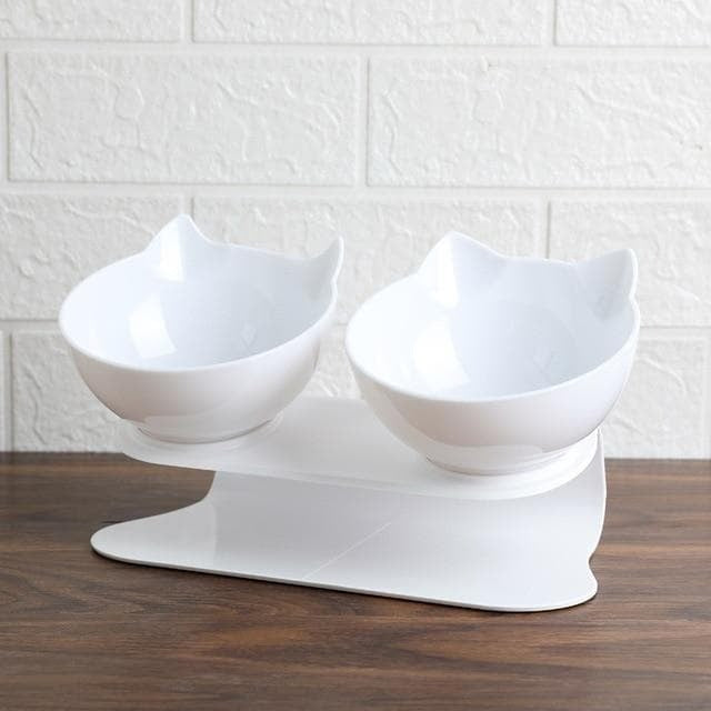 Anti Vomiting Cat Bowl Elevated, Orthopedic Pet Feeding Bowl for Cats Reduces Vomiting Healthy Eating