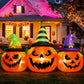 Inflatable Pumpkin Yard Display with Built-In LED Lights and Air Blower, 6 Feet Wide