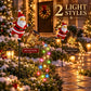 Solar Christmas Kettle Light with Cascading LED Effect and Ground Stakes