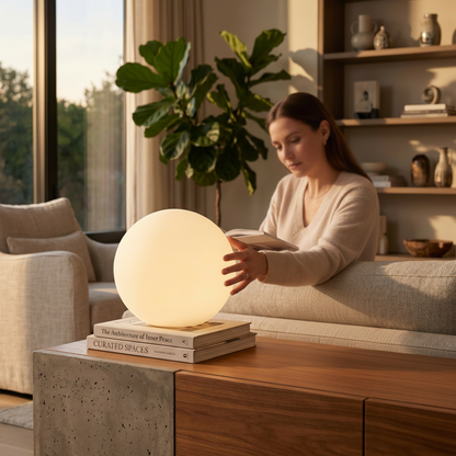 Color Changing Orb Lamp with Remote Control and 10-Hour Runtime