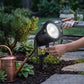 12V LED Landscape Spotlight with 270-Degree Adjustable Head and Ground Spike, 10-Pack