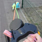 Dual Retractable Dog Leash with Integrated LED and 360 Degree Anti-Tangle Swivel, Comfort Grip