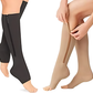 Zippered Graduated Compression Socks with Supportive Calf Sleeve Design