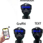 LED Costume Mask with App Control and Custom Display Animations