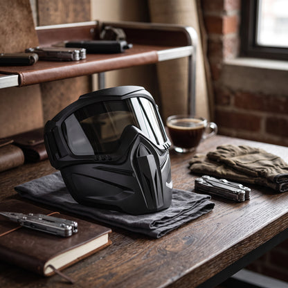 Polycarbonate Face Shield with Detachable Goggles and Side Ventilation Ports