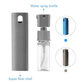Portable Screen Cleaner with Built-In Microfiber Pad and Spray Bottle