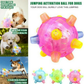 Motion-Activated Dog Ball with LED Lights and Unpredictable Bounce, Rechargeable 5.1 in