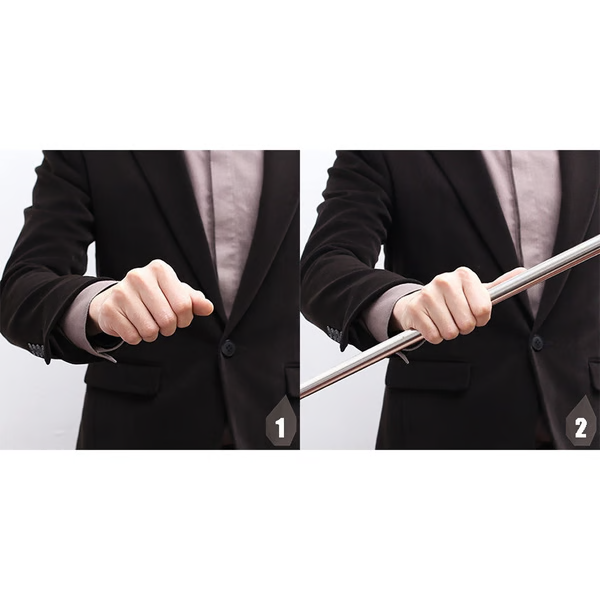 Telescopic Rod with Metal Construction and Smooth Extension, 2 Inches to 5 Feet