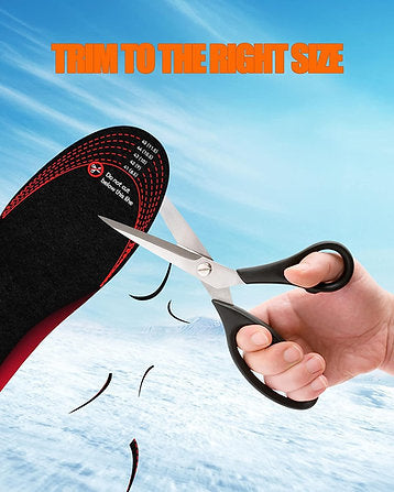 USB-Powered Carbon Fiber Heated Insoles with Even Heat Distribution for Men and Women