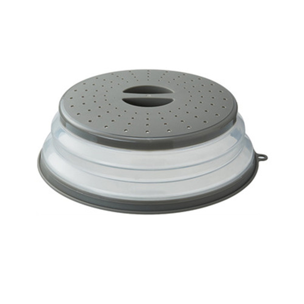 Silicone Splatter Cover with Folding Design and Steam Vents for Microwave, Oven, Refrigerator