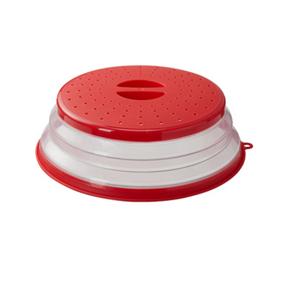 Silicone Splatter Cover with Folding Design and Steam Vents for Microwave, Oven, Refrigerator