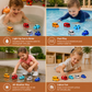 Glowing Bath Toy Cars with Water Activation and Multiple Vehicle Shapes