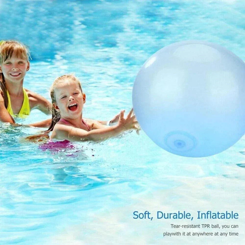 Inflatable Bubble Ball with Air or Water Fill and Floating Design