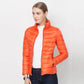 Womens Short Jacket with Front Placket Closure and Regular Fit