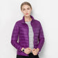 Womens Short Jacket with Front Placket Closure and Regular Fit