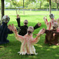 Hanging Halloween Tree Ghost Prop with Glowing Red Eyes and Motion Activation