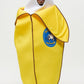 Yellow Banana Costume Tunic with Foam Structure and Open Face Design
