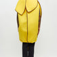 Yellow Banana Costume Tunic with Foam Structure and Open Face Design