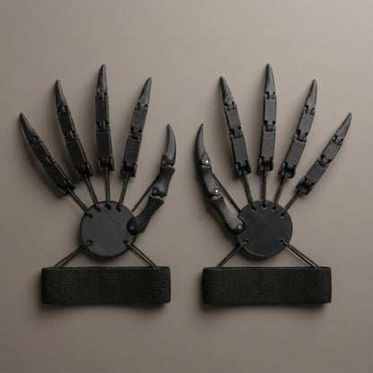 Articulated Skeleton Finger Extensions with Flexible Moving Joints for Halloween Cosplay