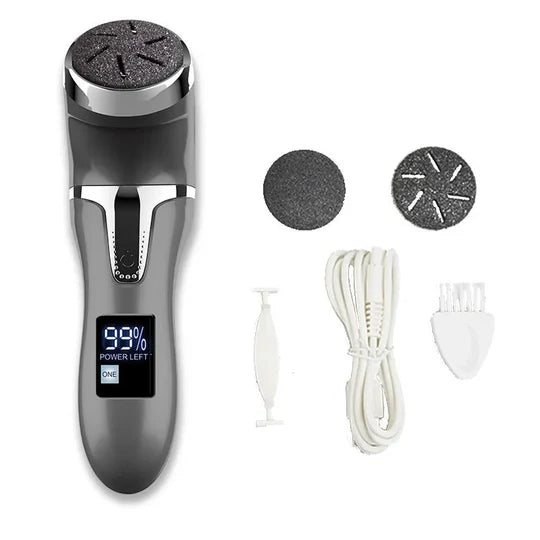 Sjbackyard Electric Foot File Callus Remover, 3000 RPM Quartz Grinding Head