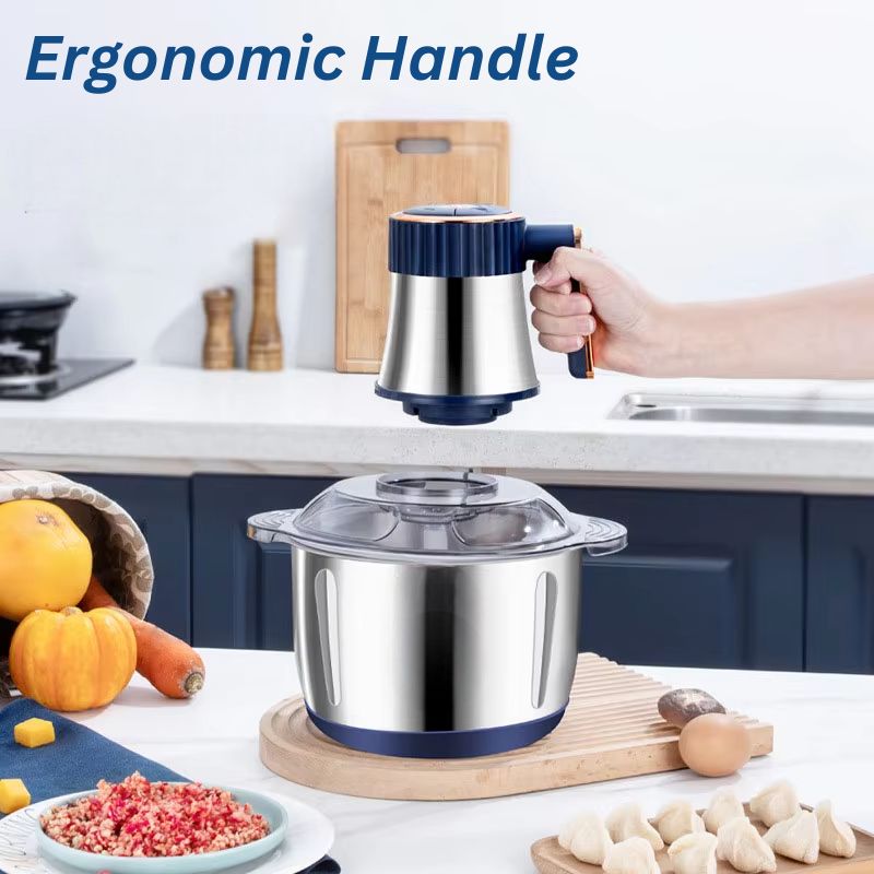 Electric Meat Grinder with 500W Motor and Five Speed Settings, 5 Liter Capacity