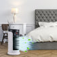 Portable Air Conditioner with Mist Humidifier and Rolling Wheels, 6-Speed Cooling