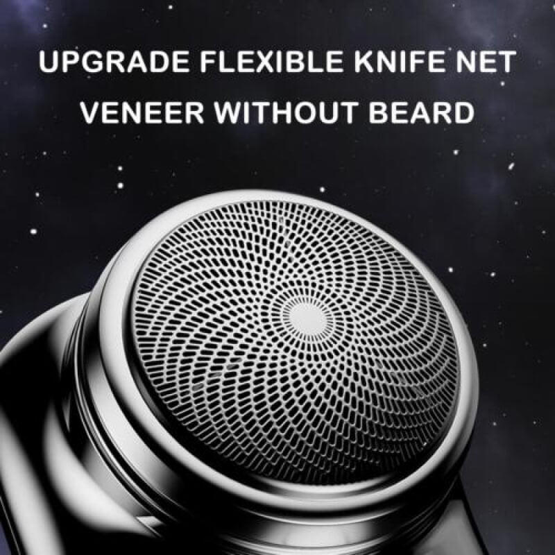 Electric Shaver for Men with 6 Stainless Steel Blades and Wet or Dry Use, USB Charging