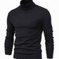 Men's Slim-Fit Turtleneck Knit Sweater - Black