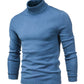 Men's Slim-Fit Turtleneck Knit Sweater - Light Blue