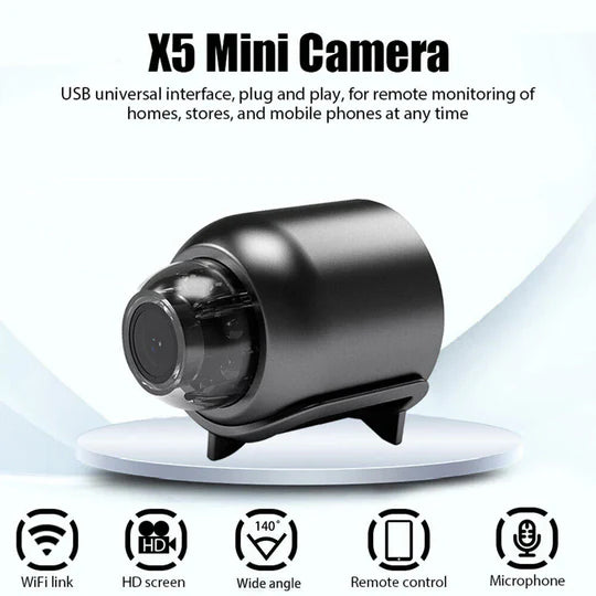 Compact Wireless Security Camera with Night Vision