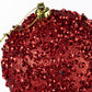 100mm Sequin & Glitter Ball Ornaments: Red (Box of 4) detail photo 3