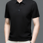 Men's Polo Shirt with Tailored Fit and Breathable Cotton Blend, Machine Washable