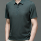 Men's Polo Shirt with Tailored Fit and Breathable Cotton Blend, Machine Washable