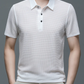 Men's Polo Shirt with Tailored Fit and Breathable Cotton Blend, Machine Washable